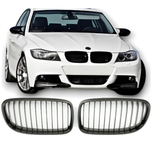 Atrapa Nerki Grill BMW E90 CZARNY POŁYSK 1 ŻEBRO (2008–2011) LCI 3 SERIES