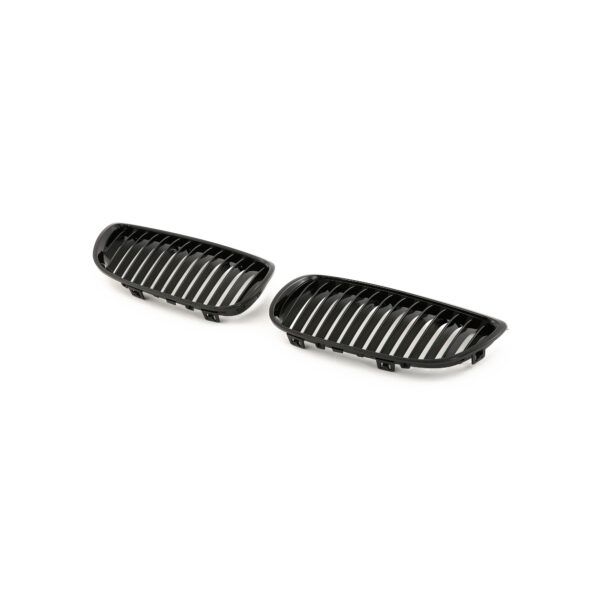 Nerki atrapa grill E92 BMW CZARNY POŁYSK 1 ŻEBRO 3 SERIES COUPE 2006–2010 / M3 2007–2013 - obrazek 2