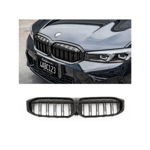Nerki atrapa grill G20 BMW CZARNY POŁYSK LCI DOUBLE SLAT 3 SERIES 2019–ON