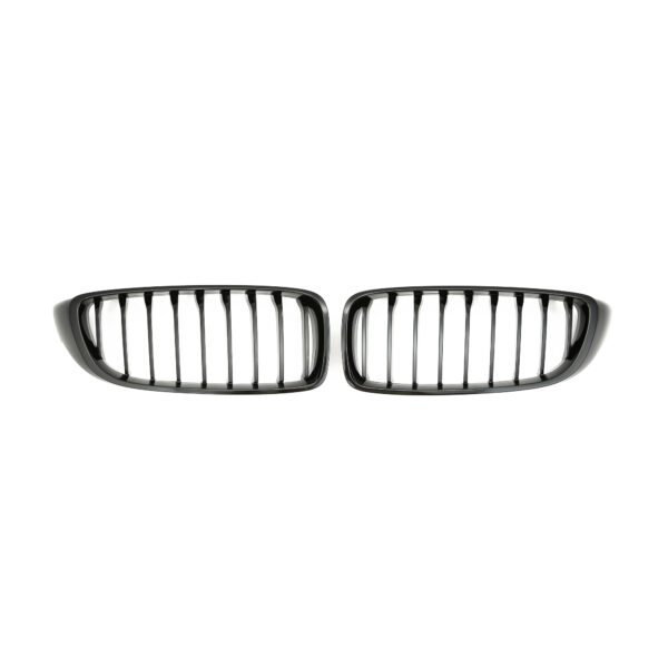 Nerki atrapa grill CZARNY POŁYSK do BMW Serii 4 F32 – 1 ŻEBRO - obrazek 3