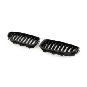 Nerki atrapa grill CZARNY POŁYSK do BMW Serii 5 F10 / F11 – 1 ŻEBRO - obrazek 3