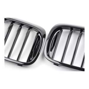 Nerki atrapa grill CZARNY POŁYSK do BMW Serii 5 G30 – 1 ŻEBRO (PRE-LCI 2017–2020) - obrazek 4