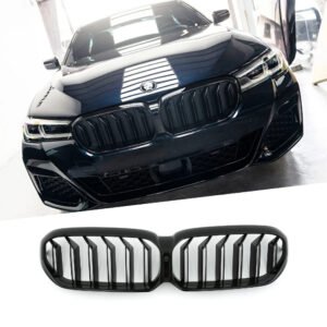 Atrapa Nerki Grill G30 / G31 / M5 F90 LCI BMW 5 SERIES CZARNY POŁYSK CS STYLE (2020–2024)
