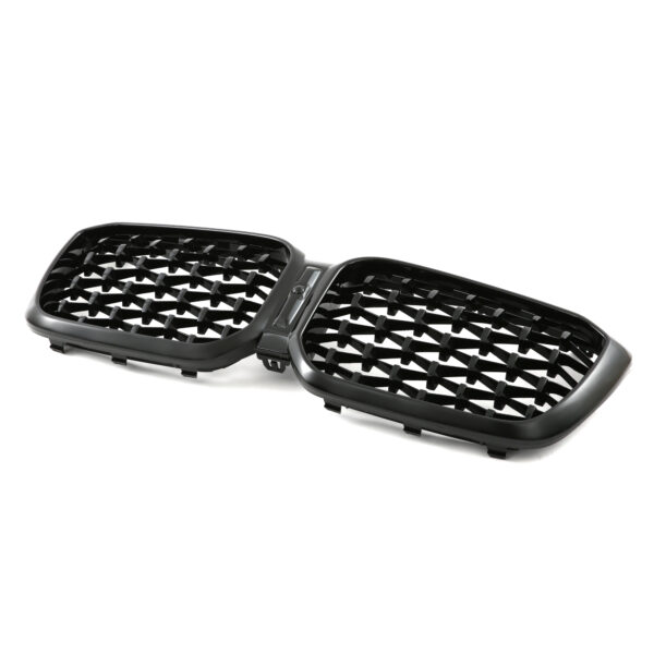 Nerki atrapa grill G01/G02 BMW BLACK DIAMOND + CZARNA RAMKA LCI X3/X4 2021–ON - obrazek 6
