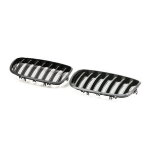 Nerki atrapa grill CZARNY POŁYSK do BMW X5 E70 / X6 E71 – styl SPORT - obrazek 2