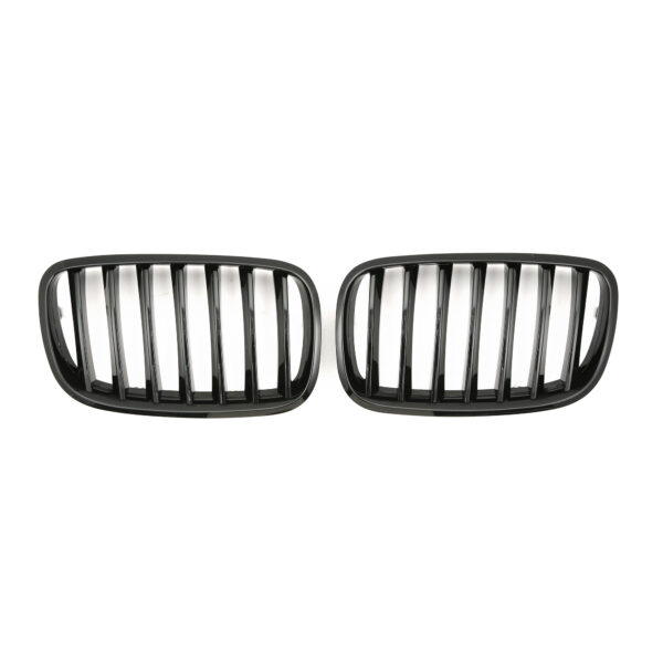 Nerki atrapa grill CZARNY POŁYSK do BMW X5 E70 / X6 E71 – styl SPORT - obrazek 3