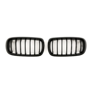 Nerki atrapa grill F15/F16 BMW CZARNY POŁYSK 1 ŻEBRO X5/X6 2013–2018 - obrazek 3
