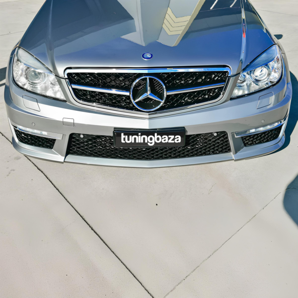 Atrapa Grill SPORT Mercedes C-Klasa W204 (2007–2014) | Czarny + Chrom | NIE PASUJE DO C63 AMG - obrazek 5