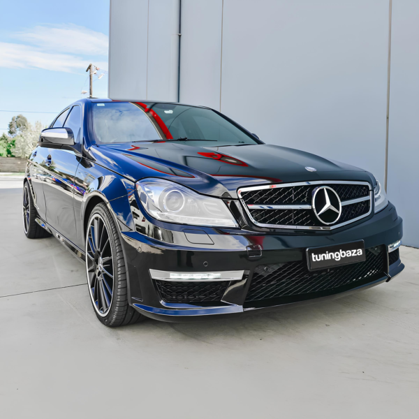 Atrapa Grill SPORT Mercedes C-Klasa W204 (2007–2014) | Czarny + Chrom | NIE PASUJE DO C63 AMG - obrazek 3
