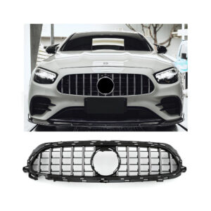 Atrapa grill GT STYLE AMG LINE W213/S213/A238/C238 Mercedes E-CLASS CZARNY POŁYSK + CHROM LCI 07/2020–ON
