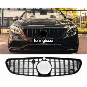 Atrapa grill GT Style Mercedes S-Klasa Coupe/Cabrio W217 AMG S63/S65 2014–2018 | Czarny Połysk