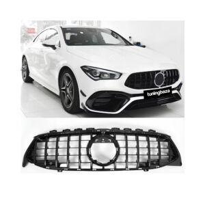 Atrapa grill GT STYLE CZARNY POŁYSK Mercedes CLA C118 / X118 09/2019–06/2023 (PRE-FACELIFT)