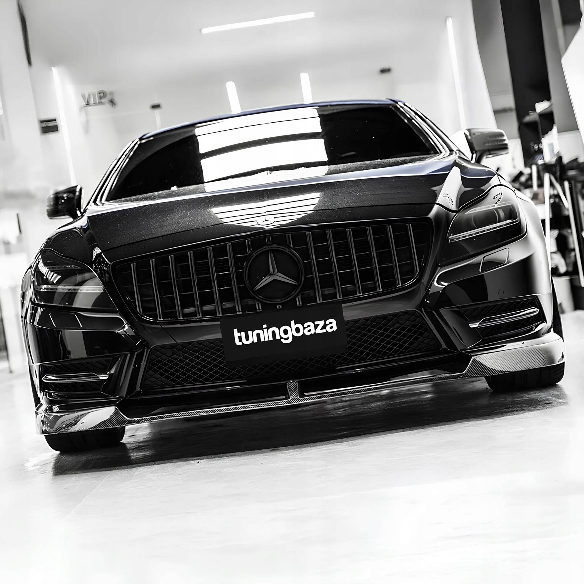 Atrapa Grill PANAMERICANA LOOK Mercedes CLS W218 (2011–2014) | Czarny Połysk - obrazek 3