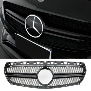 Atrapa Grill GT STYLE Mercedes A-Class W176 POLIFT (2016-2018) CZARNY POŁYSK - obrazek 2