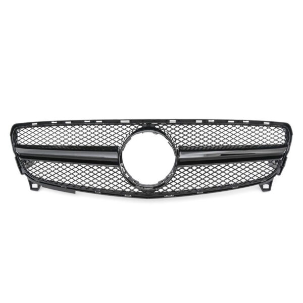 Atrapa grill GT STYLE Mercedes A-Class W176 CZARNY POŁYSK 2012–2015 (PRE-FACELIFT)
