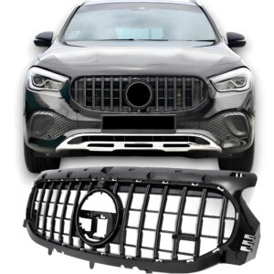 Atrapa Grill GT STYLE Czarny Połysk Mercedes GLA H247 2020–2023 (PRE-FACELIFT)