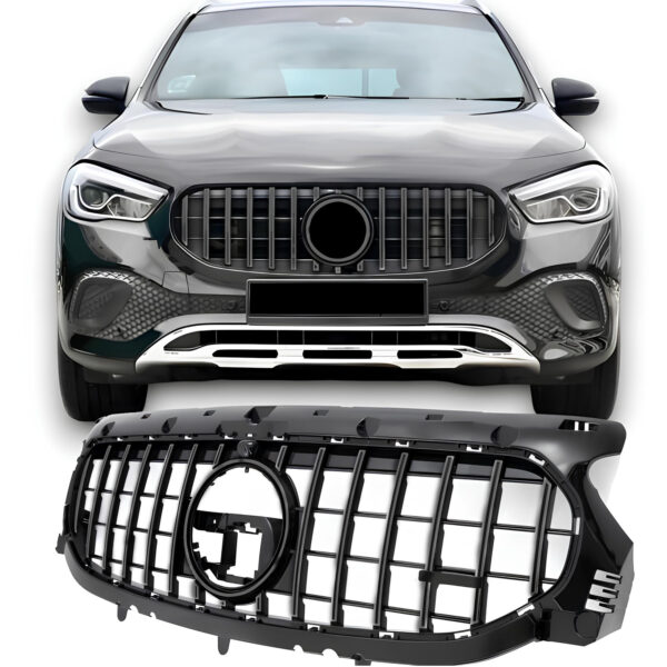 Atrapa Grill GT STYLE Czarny Połysk Mercedes GLA H247 2020–2023 (PRE-FACELIFT)
