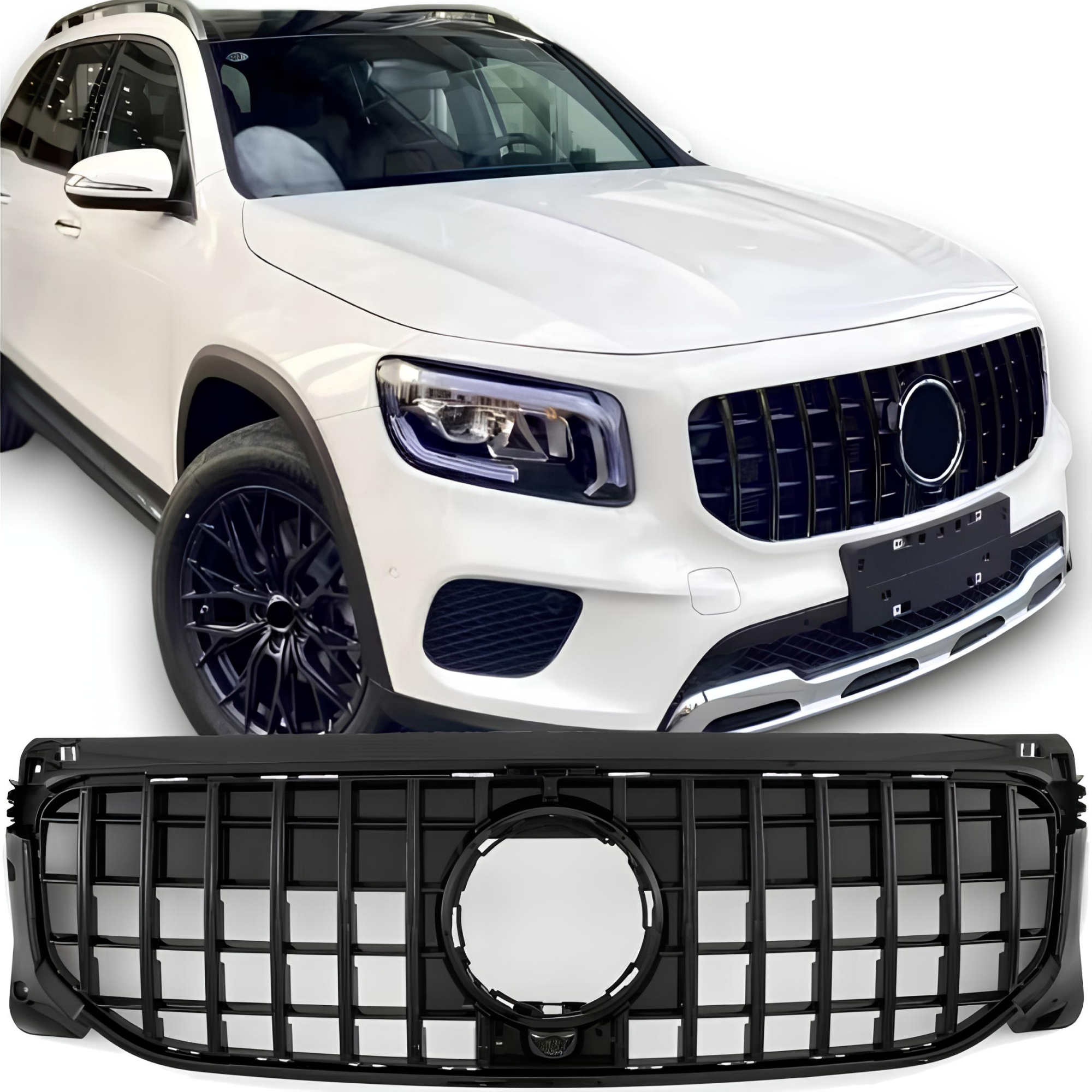 Atrapa Grill GT STYLE ALL BLACK Mercedes GLB X247 CZARNY POŁYSK (2020–ON) - obrazek 1