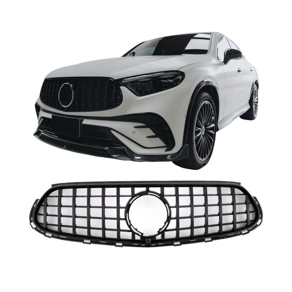 Atrapa grill GT STYLE Mercedes GLC W254 / C254 AMG-LINE CZARNY POŁYSK 2022–ON