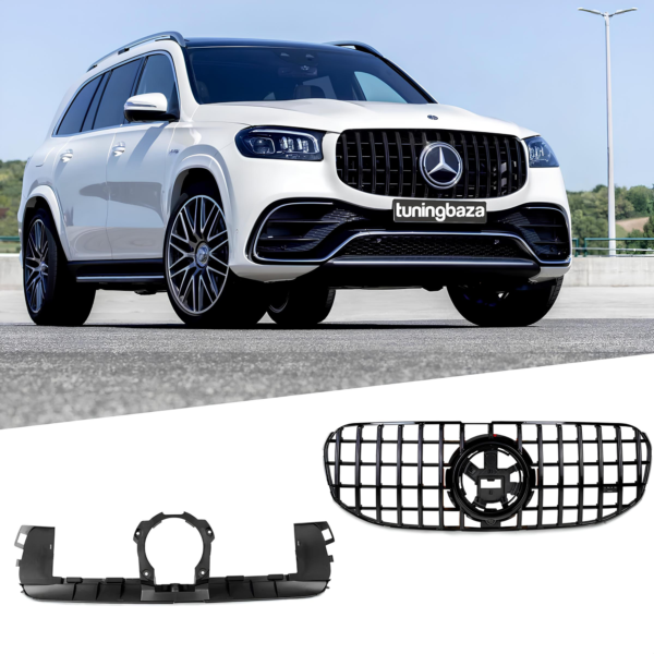 Atrapa Grill GT STYLE CZARNY POŁYSK Mercedes GLS X167 FACELIFT (2023+)