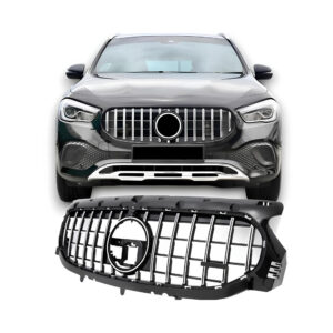 Atrapa grill GT STYLE CZARNY POŁYSK Mercedes GLA H247 2020–2023 (PRE-FACELIFT)