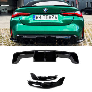 Aerokit (Zestaw dokładek) BMW M3 G80 M-Performance Style Czarny Połysk (2020–2024) - obrazek 3