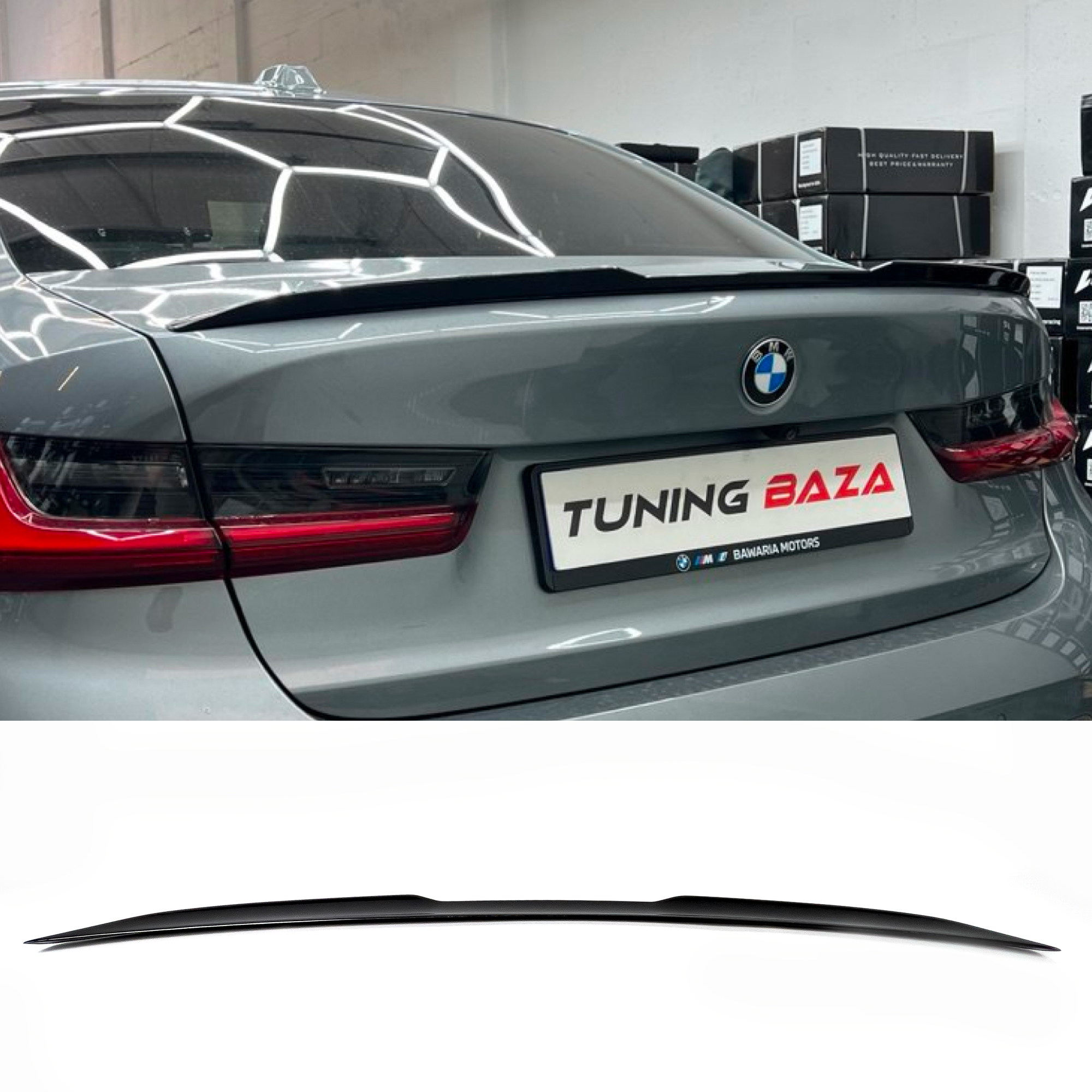 Aerokit (Zestaw dokładek) BMW M3 G80 M-Performance Style Czarny Połysk (2020–2024) - obrazek 4