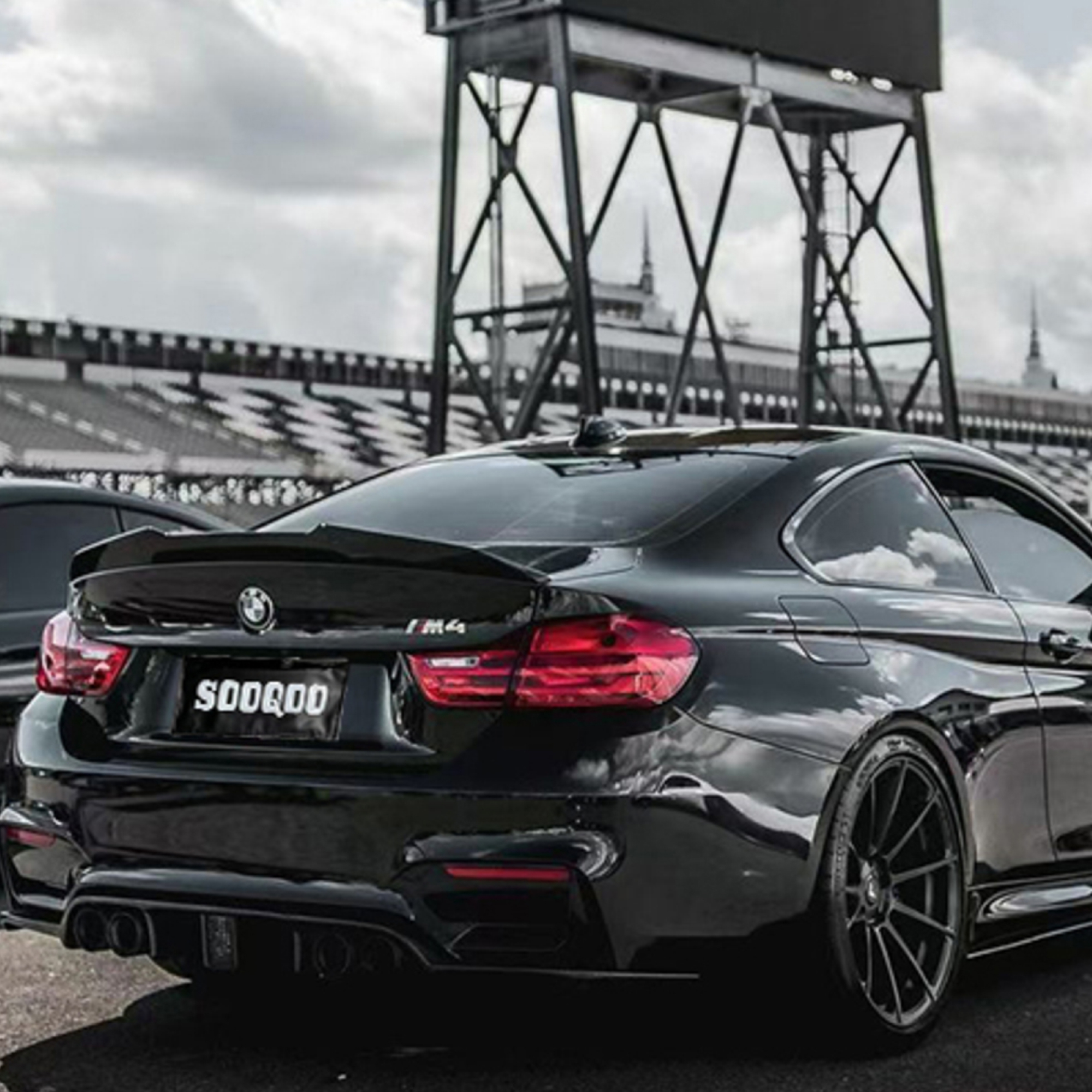 Karbonowe Spoiler na klapę bagażnika BMW F30 F80 PSM Styl (Dry-Carbon) - obrazek 2