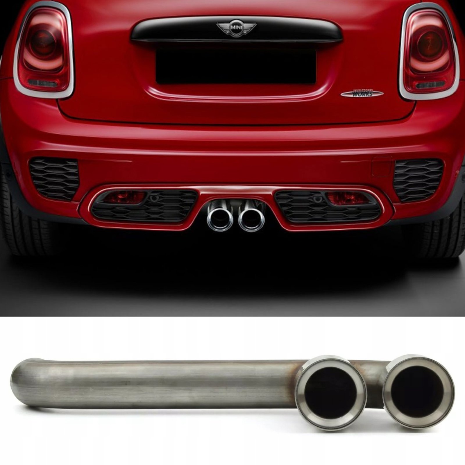 Końcówki Wydechu MINI Cooper F55 5D – JCW (John Cooper Works) Styl, 2014–2020 - obrazek 1