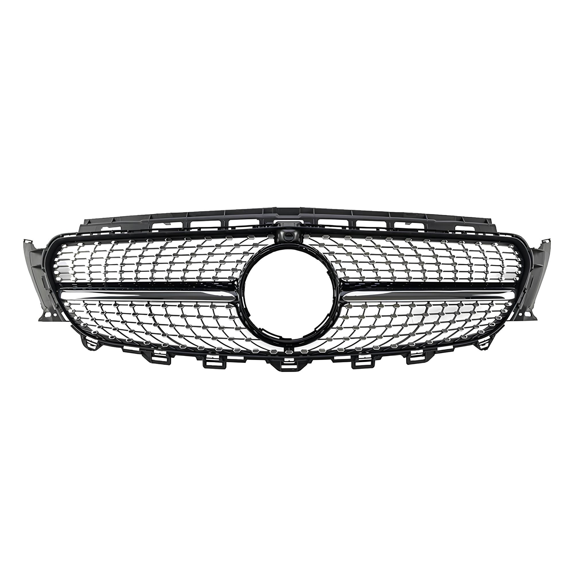 Grill Mercedes-Benz E-Klasy W213 2016–2020 Diamond Style Srebrny + Chrome (Z / BEZ Kamery 360) - obrazek 6