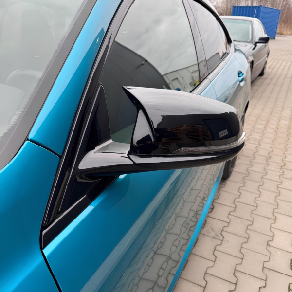 Nakładki obudowa lusterka BMW X1 F48 X2 F39 F40 F44 M-Style Czarny Połysk - obrazek 8