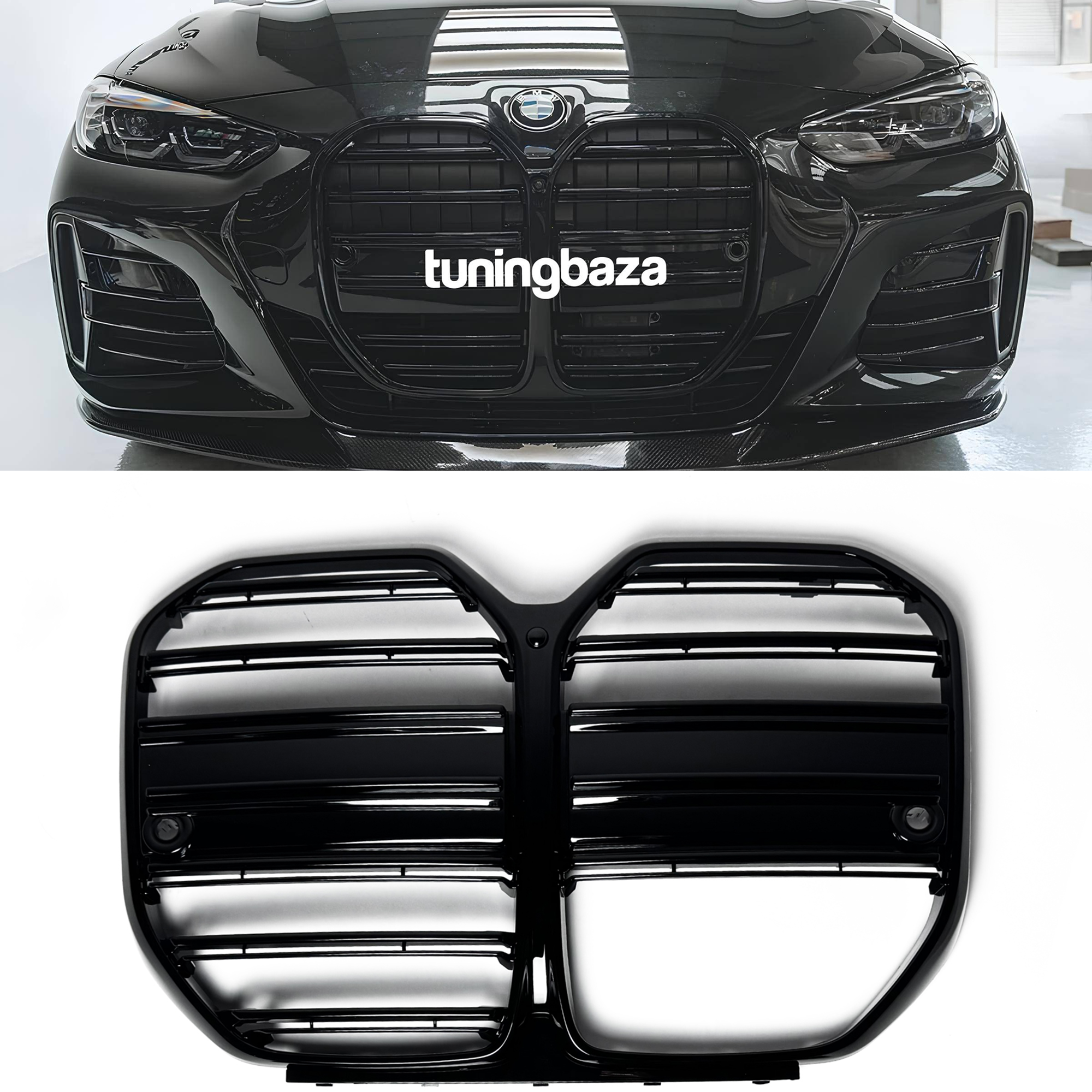 Atrapa Nerki Grill BMW 4 G26 MP Style Czarny Połysk (2020-2024) - obrazek 1