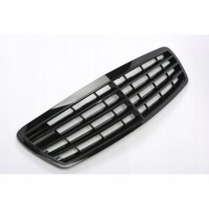 Grill atrapa Mercedes-Benz E-Klasy W211 2002–2006 | Styl AMG | Czarny Połysk (Gloss Black) - obrazek 2