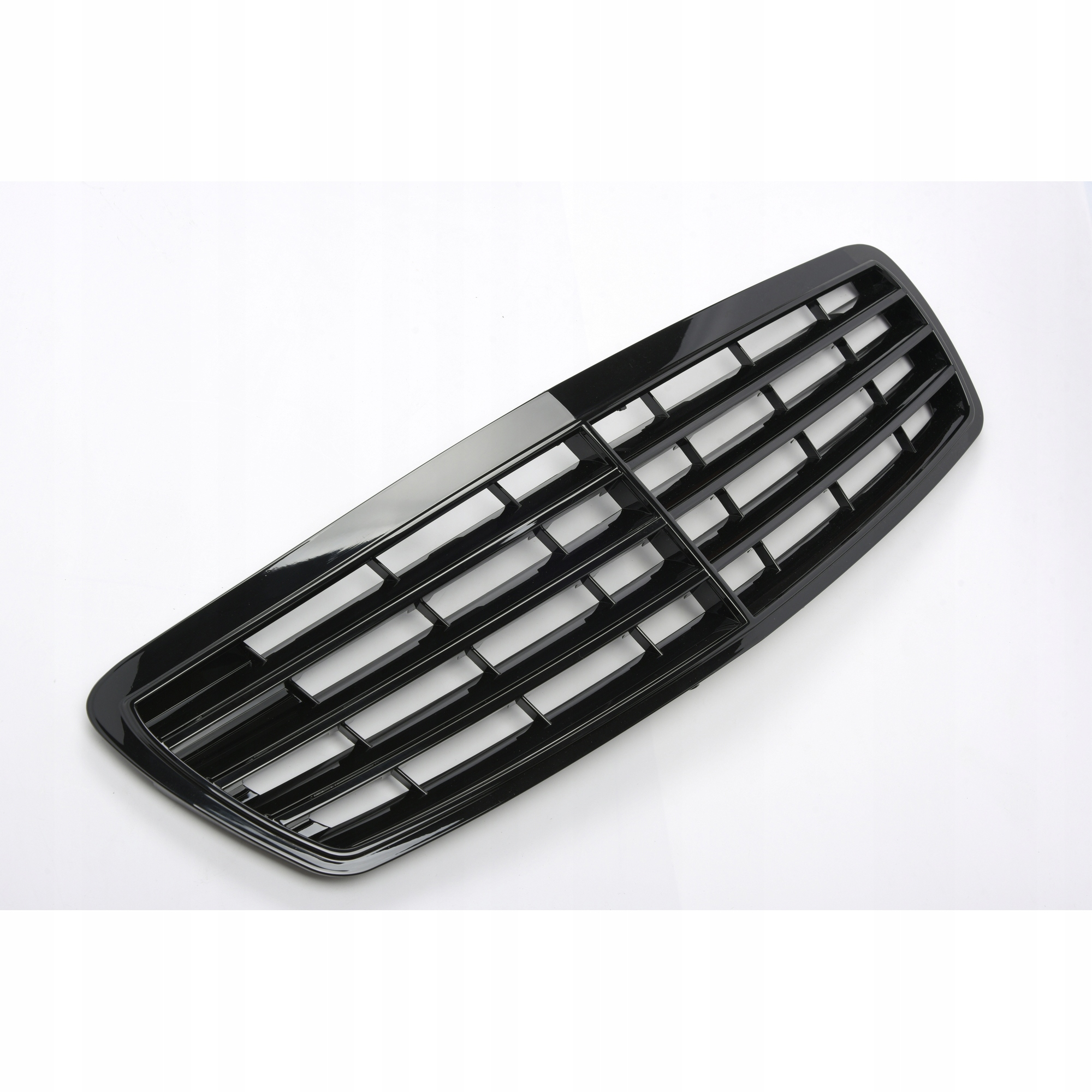 Grill atrapa Mercedes-Benz E-Klasy W211 2002–2006 | Styl AMG | Czarny Połysk (Gloss Black) - obrazek 2
