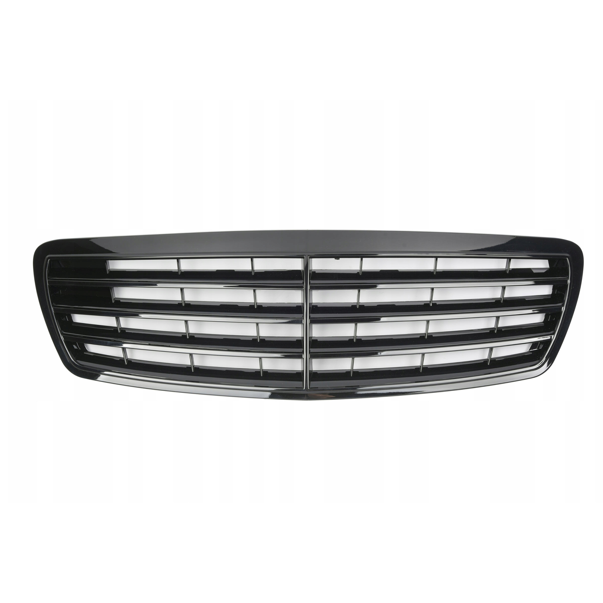 Grill atrapa Mercedes-Benz E-Klasy W211 2002–2006 | Styl AMG | Czarny Połysk (Gloss Black) - obrazek 1