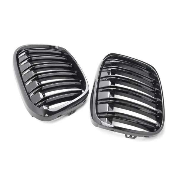 Atrapa Grill (Nerki) BMW X1 F48 Przedlift M-Style Czarny Połysk 2014-2019 - obrazek 6
