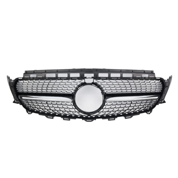 Grill Atrapa Mercedes E-Klasa W213 Diamond Style Czarny + Chrom Z Kamerą - obrazek 2