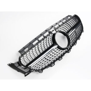 Grill Atrapa Mercedes E-Klasa W213 Diamond Style Czarny + Chrom Z Kamerą - obrazek 3