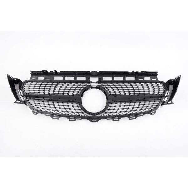 Grill Atrapa Mercedes E-Klasa W213 Diamond Style Czarny + Chrom Z Kamerą - obrazek 5