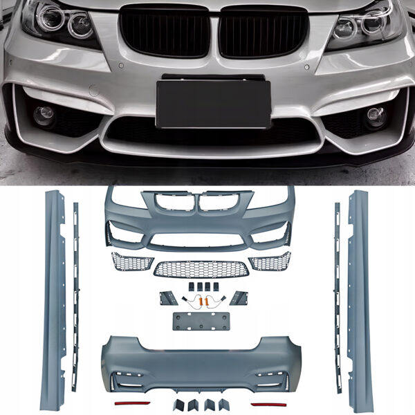 Bodykit Zderzaki Progi BMW E90 LCI (F80 Styl, z PDC)