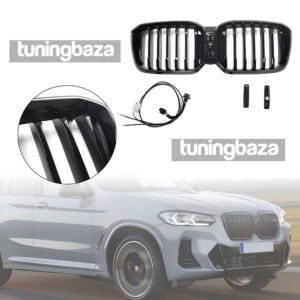 Atrapa nerki BMW X3 G01 / X4 G02 (2017–2021) 1BAR LED Czarny połysk - obrazek 2