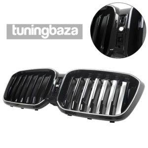 Atrapa nerki BMW X3 G01 / X4 G02 (2017–2021) 1BAR LED Czarny połysk - obrazek 4