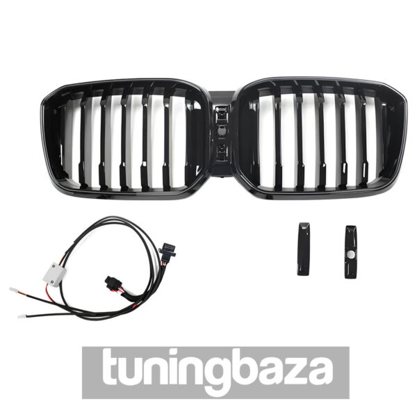 Atrapa nerki BMW X3 G01 / X4 G02 (2017–2021) 1BAR LED Czarny połysk - obrazek 5