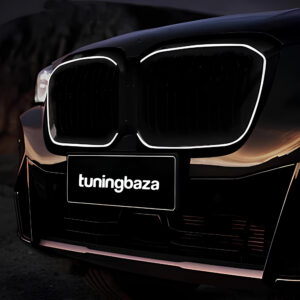 Atrapa nerki BMW X3 G01 / X4 G02 LCI (2021–2024) Silver Diamond & Black Rim LED - obrazek 5