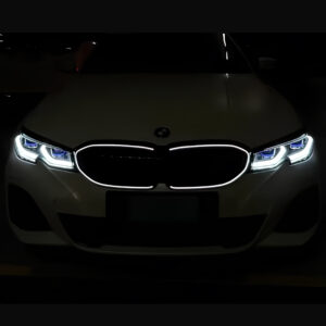 Atrapa nerki BMW Seria 3 G20 / G21 (2019–2022) Pre-LCI 2BAR LED Czarny połysk - obrazek 5