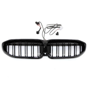 Atrapa nerki BMW Seria 3 G20 / G21 (2019–2022) Pre-LCI 2BAR LED Czarny połysk - obrazek 4