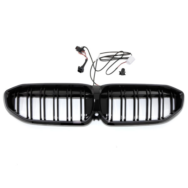 Atrapa nerki BMW Seria 3 G20 / G21 (2019–2022) Pre-LCI 2BAR LED Czarny połysk - obrazek 4