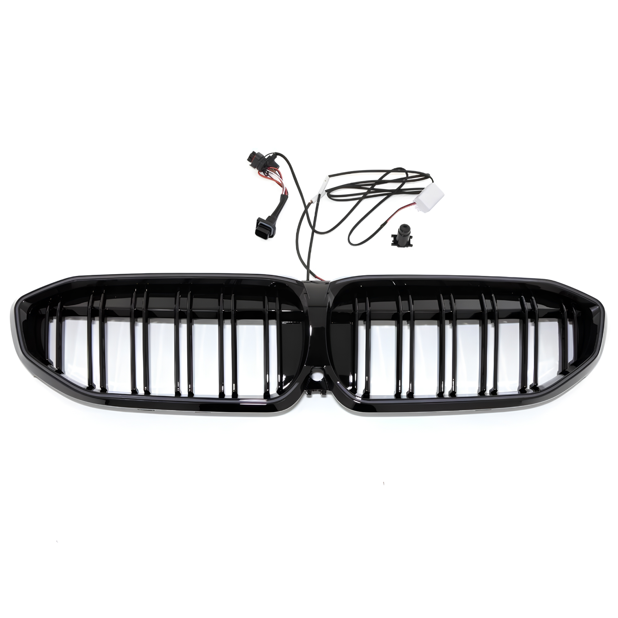 Atrapa nerki BMW Seria 3 G20 / G21 (2019–2022) Pre-LCI 2BAR LED Czarny połysk - obrazek 4