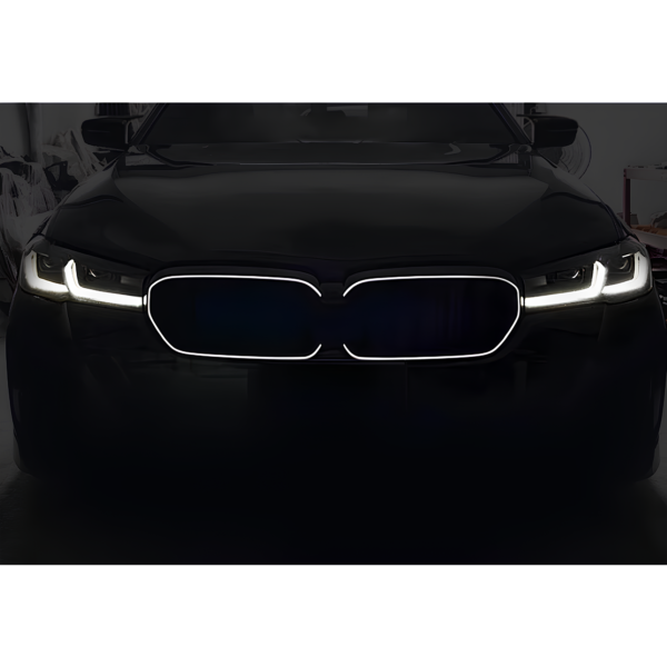 Atrapa Nerki BMW Seria 3 G20 / G21 LCI (2022+) Black Diamond & Black Rim LED Czarny Połysk - obrazek 4