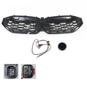 Atrapa nerki BMW Seria 3 G20 / G21 LCI (2022–2025) Black Diamond & Black Rim LED - obrazek 5